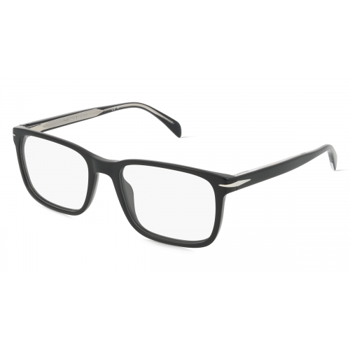 David Beckham DB 1063 Herren-Brille inkl. Gläser Vollrand Rechteckig Acetat-Gestell 55mm/19mm/145mm, schwarz