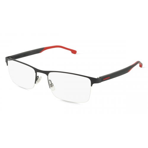 Carrera 8864 Herren-Brille inkl. Gläser Vollrand Eckig Metall-Gestell 55mm/19mm/145mm, schwarz