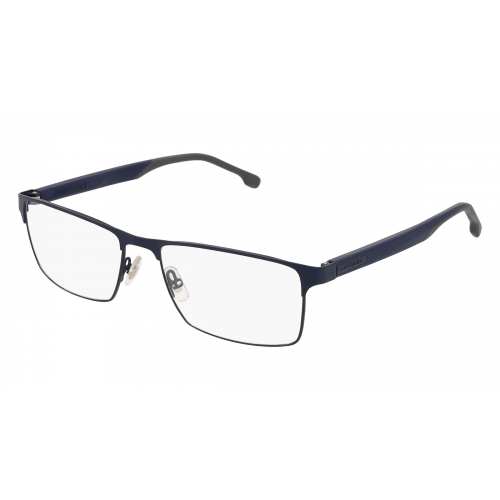 Carrera 8863 Herren-Brille inkl. Gläser Vollrand Eckig Metall-Gestell 56mm/17mm/145mm, blau