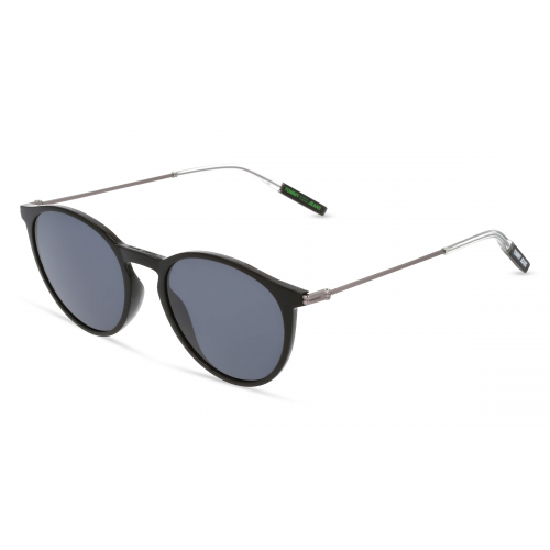 Tommy Hilfiger TJ 0057/S Unisex-Sonnenbrille Vollrand Panto Kunststoff-Gestell, schwarz