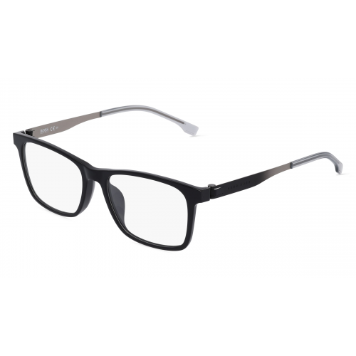 Boss 1343/F Herren-Brille inkl. Gläser Vollrand Eckig Acetat-Gestell 54mm/17mm/145mm, schwarz