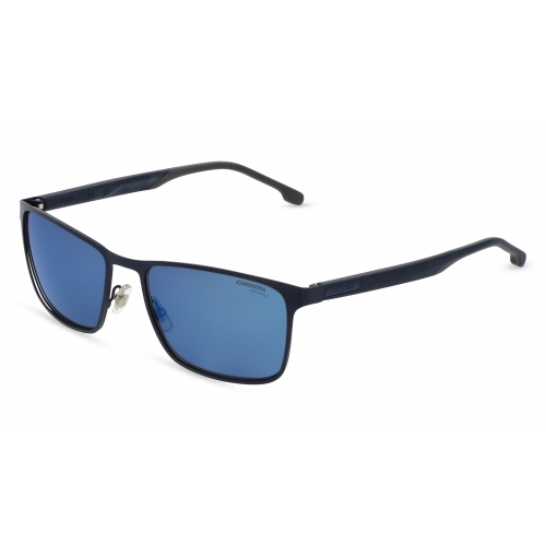 Carrera 8048/S Herren-Sonnenbrille Vollrand Eckig Metall-Gestell, blau