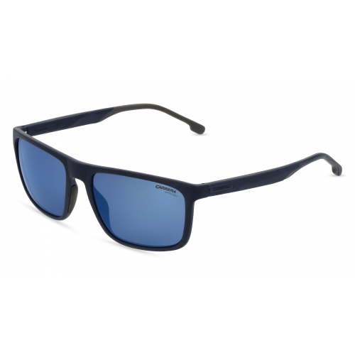 Carrera 8047/S Herren-Sonnenbrille Vollrand Eckig Kunststoff-Gestell, blau