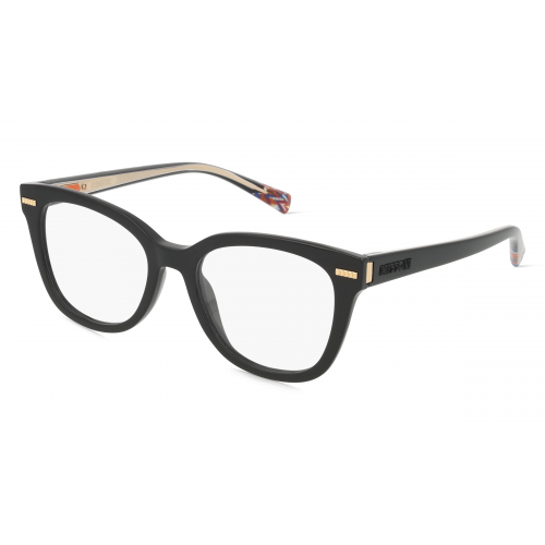 Missoni 0071 Damen-Brille inkl. Gläser Vollrand Cateye Acetat-Gestell 51mm/18mm/145mm, schwarz