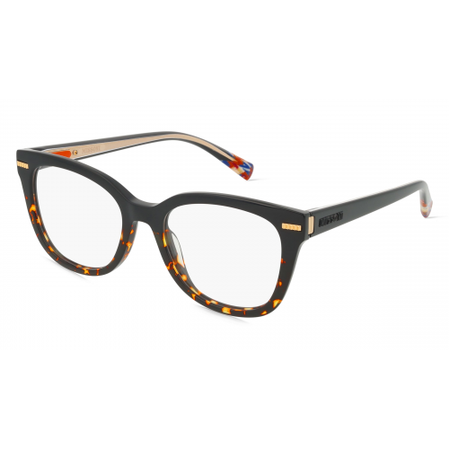 Missoni 0071 Damen-Brille inkl. Gläser Vollrand Cateye Acetat-Gestell 51mm/18mm/145mm, schwarz