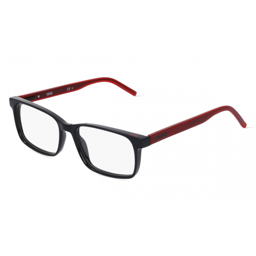 Hugo HG 1163 Herren-Brille inkl. Gläser Vollrand Eckig Kunststoff-Gestell 55mm/17mm/145mm, schwarz