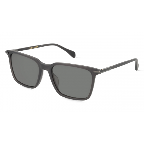 Rag & Bone RNB5028/G/S Herren-Sonnenbrille Vollrand Eckig Acetat-Gestell, grau