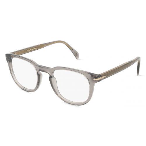 David Beckham DB 1072 Herren-Brille inkl. Gläser Vollrand Eckig Acetat-Gestell 50mm/22mm/145mm, grau