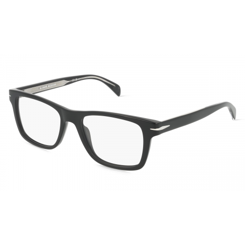 David Beckham DB 1073 Herren-Brille inkl. Gläser Vollrand Rechteckig Acetat-Gestell 52mm/18mm/145mm, schwarz