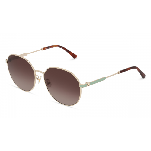 Kate Spade NESHA/F/S Damen-Sonnenbrille Vollrand Rund Metall-Gestell, gold