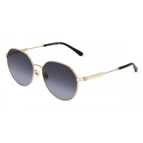 Kate Spade NESHA/F/S Damen-Sonnenbrille Vollrand Rund Metall-Gestell, gold