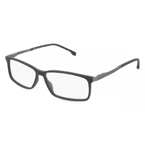 Boss 1250/IT Herren-Brille inkl. Gläser Vollrand Eckig Acetat-Gestell 57mm/13mm/145mm, schwarz