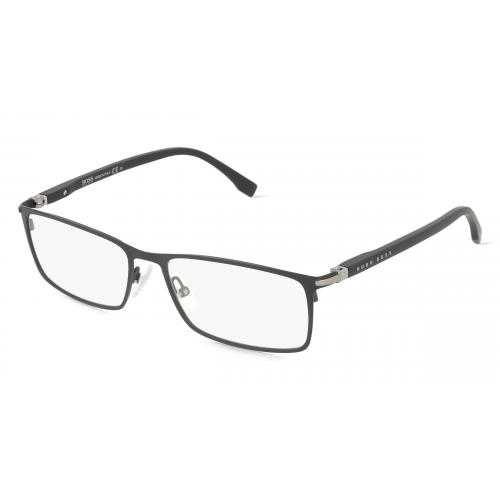 Boss 1006/IT Herren-Brille inkl. Gläser Vollrand Eckig Metall-Gestell 55mm/16mm/145mm, schwarz