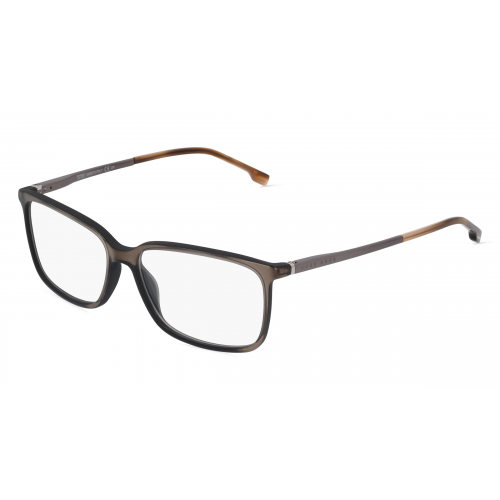 Boss  1185/IT Herren-Brille inkl. Gläser Vollrand Eckig Acetat-Gestell 56mm/15mm/145mm, Braun