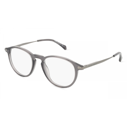 Boss  1093/IT Herren-Brille inkl. Gläser Vollrand Rund Acetat-Gestell 49mm/20mm/145mm, grau