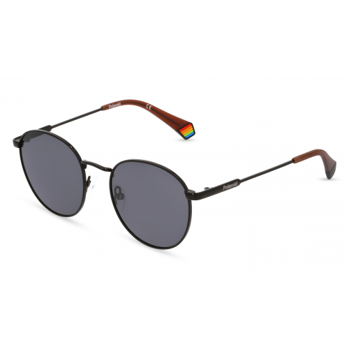 Polaroid PLD 6171/S Unisex-Sonnenbrille Vollrand Oval Metall-Gestell, schwarz