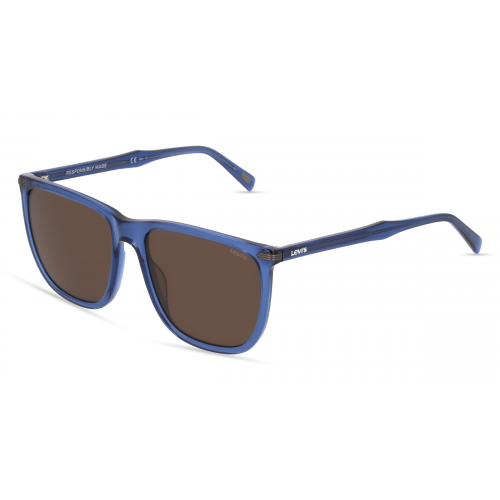 Levi's LV 5020/S Herren-Sonnenbrille Vollrand Eckig Recycelt-Gestell, blau