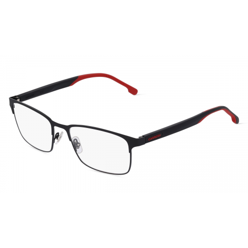 Carrera 8869 Herren-Brille inkl. Gläser Vollrand Eckig Metall-Gestell 55mm/18mm/145mm, schwarz