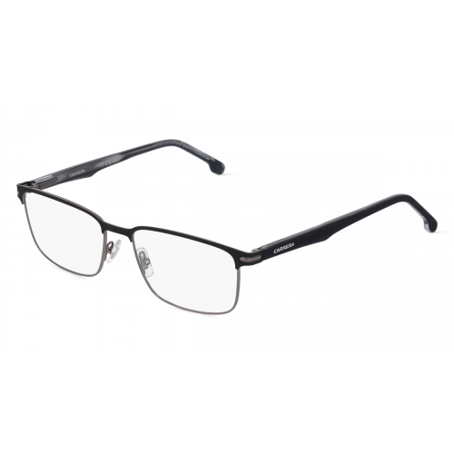 Carrera 285 Herren-Brille inkl. Gläser Vollrand Eckig Metall-Gestell 55mm/17mm/145mm, schwarz