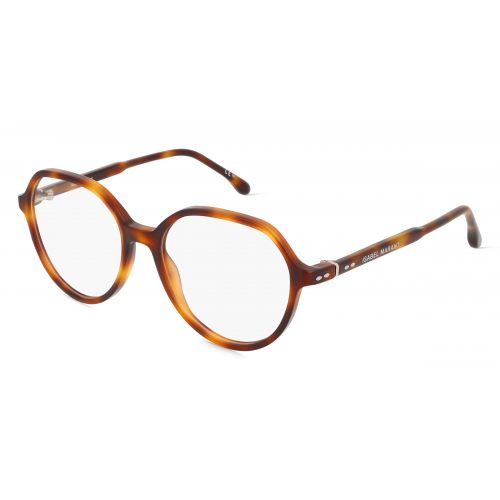 Isabel Marant IM 0064 Damen-Brille inkl. Gläser Vollrand Rund Acetat-Gestell 54mm/17mm/140mm, braun