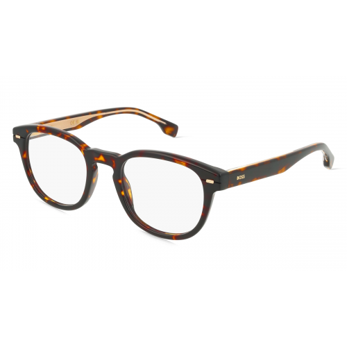 Boss 1384 Herren-Brille inkl. Gläser Vollrand Eckig Acetat-Gestell 49mm/21mm/145mm, braun