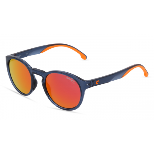 Carrera 8056/S Herren-Sonnenbrille Vollrand Panto Kunststoff-Gestell, blau