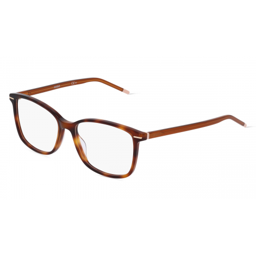 Hugo HG 1176 Damen-Brille inkl. Gläser Vollrand Eckig Acetat-Gestell 55mm/16mm/140mm, braun