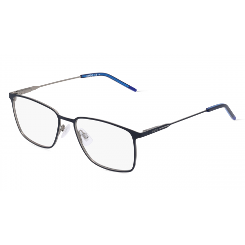 Hugo HG 1181 Herren-Brille inkl. Gläser Vollrand Eckig Metall-Gestell 56mm/17mm/145mm, blau