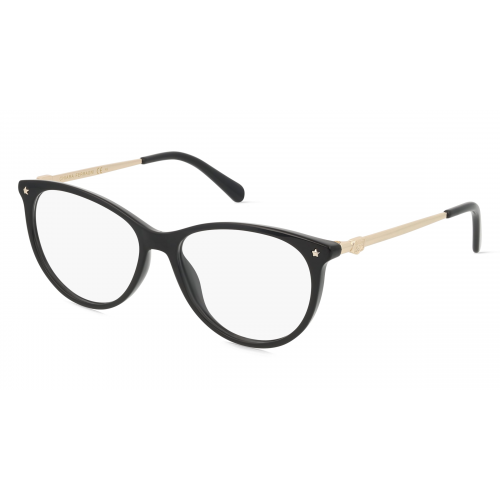 Chiara Ferragni CF 1013 Damen-Brille inkl. Gläser Vollrand Butterfly Kunststoff-Gestell 53mm/15mm/140mm, schwarz