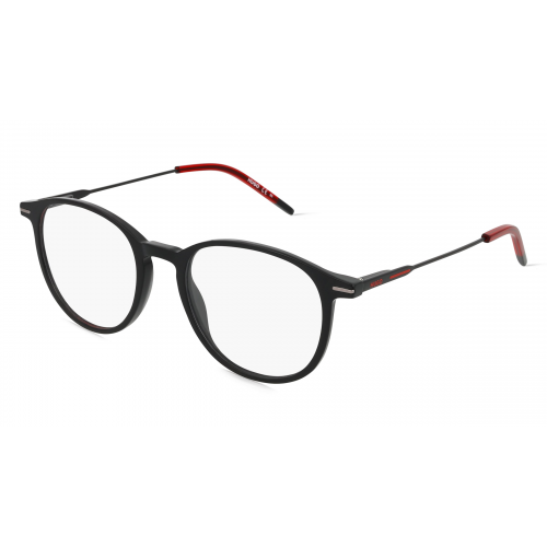 Hugo HG 1206 Herren-Brille inkl. Gläser Vollrand Rund Acetat-Gestell 50mm/19mm/145mm, schwarz