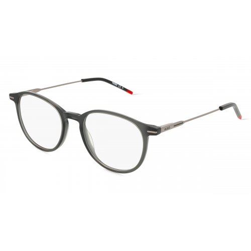 Hugo HG 1206 Herren-Brille inkl. Gläser Vollrand Rund Acetat-Gestell 50mm/19mm/145mm, grau