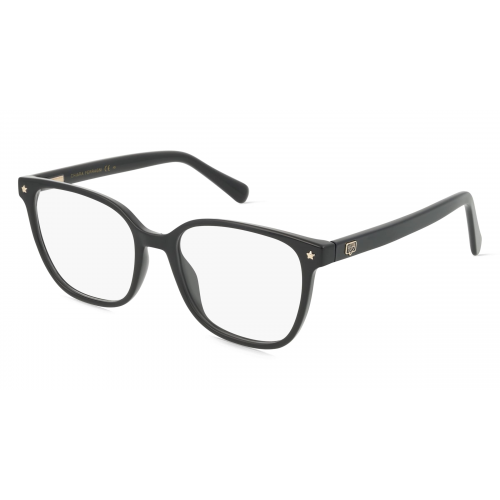 Chiara Ferragni CF 1023 Damen-Brille inkl. Gläser Vollrand Eckig Kunststoff-Gestell 51mm/17mm/140mm, schwarz