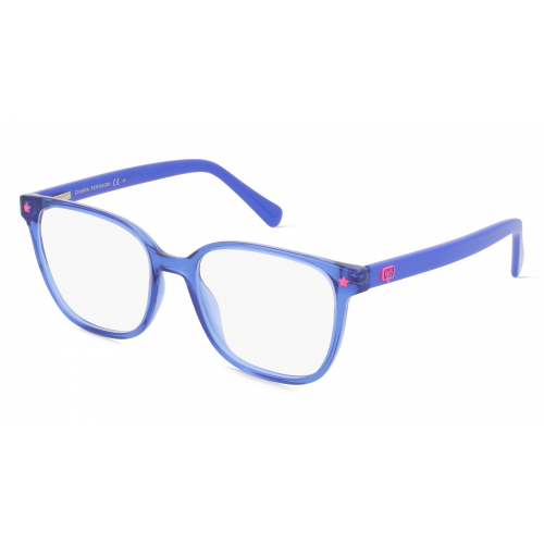 Chiara Ferragni CF 1023 Damen-Brille inkl. Gläser Vollrand Eckig Kunststoff-Gestell 51mm/17mm/140mm, blau