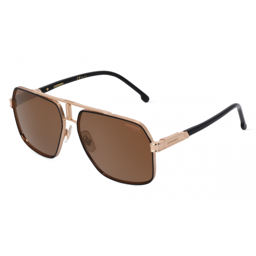 Carrera 1055/S Herren-Sonnenbrille Vollrand Pilot Metall-Gestell, schwarz