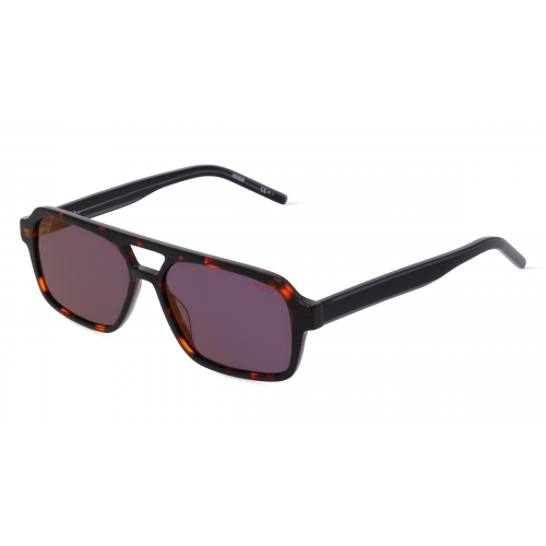 Hugo HG 1241/S Herren-Sonnenbrille Vollrand Eckig Acetat-Gestell, braun