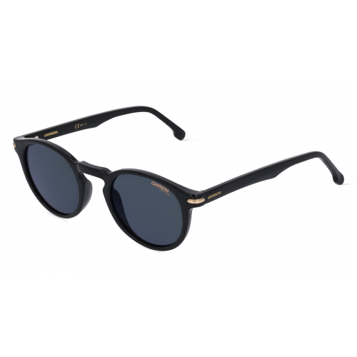 Carrera 301/S Unisex-Sonnenbrille Vollrand Rund Kunststoff-Gestell, schwarz