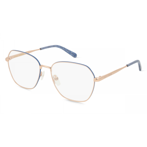 Chiara Ferragni CF 1025 Damen-Brille inkl. Gläser Vollrand Eckig Metall-Gestell 55mm/16mm/140mm, gold