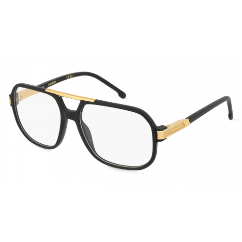 Carrera 1134 Herren-Brille inkl. Gläser Vollrand Eckig Acetat-Gestell 57mm/16mm/145mm, schwarz