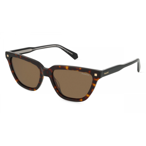 Polaroid PLD 4157/S/X Damen-Sonnenbrille Vollrand Butterfly Acetat-Gestell, braun