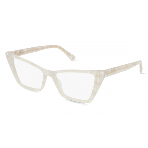 Chiara Ferragni CF 7035 Damen-Brille inkl. Gläser Vollrand Butterfly Acetat-Gestell 54mm/16mm/140mm, grau