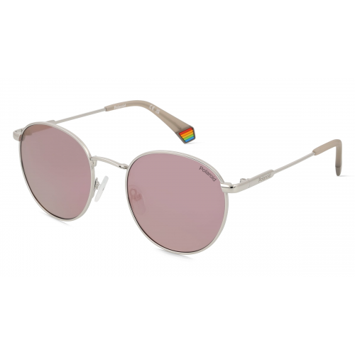 Polaroid PLD 6171/S Unisex-Sonnenbrille Vollrand Oval Metall-Gestell, silber