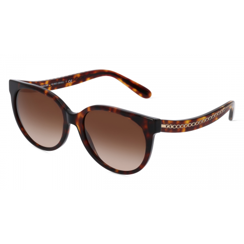 Coach HC8321 Damen-Sonnenbrille Vollrand Butterfly Acetat-Gestell, braun