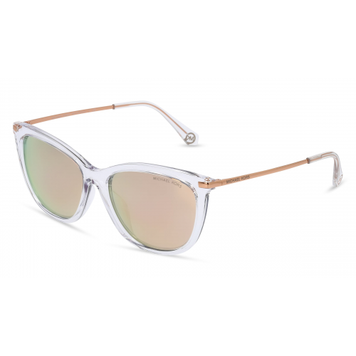 Michael Kors MK2150U DUBLIN Damen-Sonnenbrille Vollrand Butterfly Kunststoff-Gestell, transparent