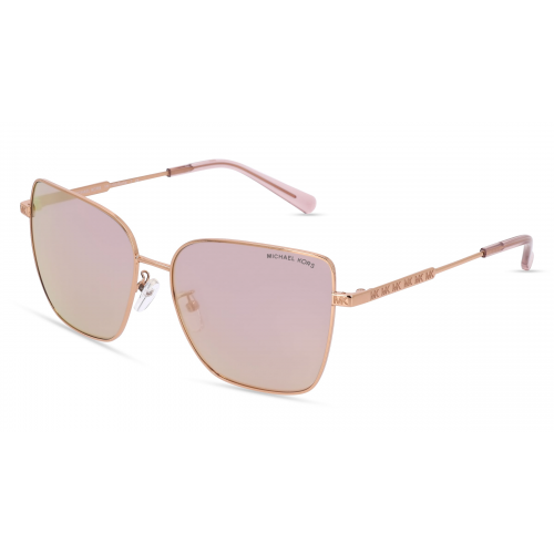 Michael Kors MK1108 BASTIA Damen-Sonnenbrille Vollrand Butterfly Edelstahl-Gestell, gold