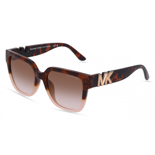 Michael Kors MK2170U KARLIE Damen-Sonnenbrille Vollrand Eckig Kunststoff-Gestell, Braun