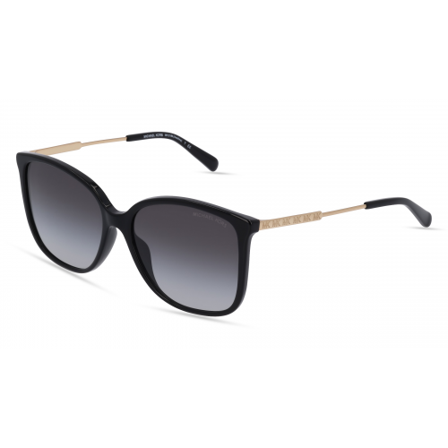 Michael Kors MK2169 AVELLINO Damen-Sonnenbrille Vollrand Eckig Acetat-Gestell, schwarz