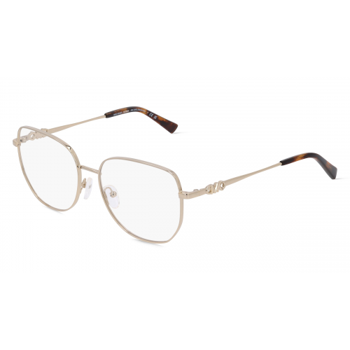 Michael Kors MK3062 Damen-Brille inkl. Gläser Vollrand Rechteckig Metall-Gestell 56mm/17mm/140mm, gold