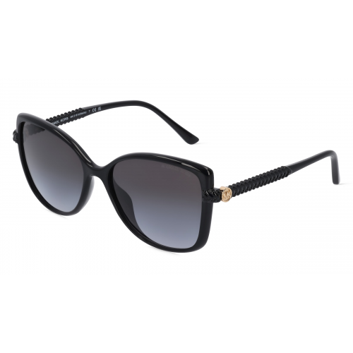 Michael Kors MK2181U Damen-Sonnenbrille Vollrand Butterfly Kunststoff-Gestell, schwarz