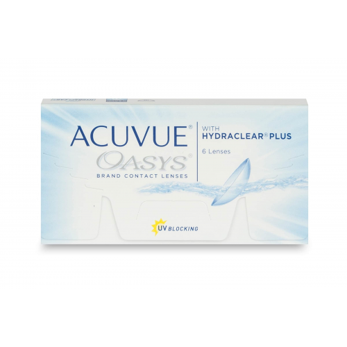 Johnson & Johnson Acuvue Oasys (6er Packung) 2-Wochen-Linsen (0.5 dpt & BC 8.4) mit UV-Schutz