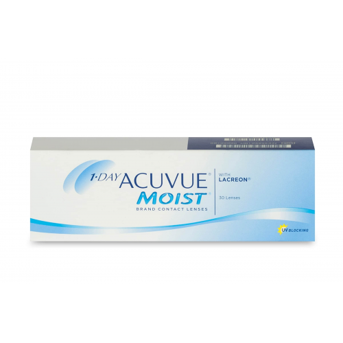 Johnson & Johnson 1-Day Acuvue Moist (30er Packung) Tageslinsen (0.5 dpt & BC 8.5) mit UV-Schutz